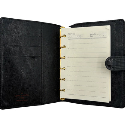 Louis Vuitton Black Epi Small Agenda
