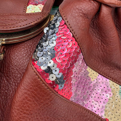 Limited Edition Fendi Leather Sequin Spy Bag