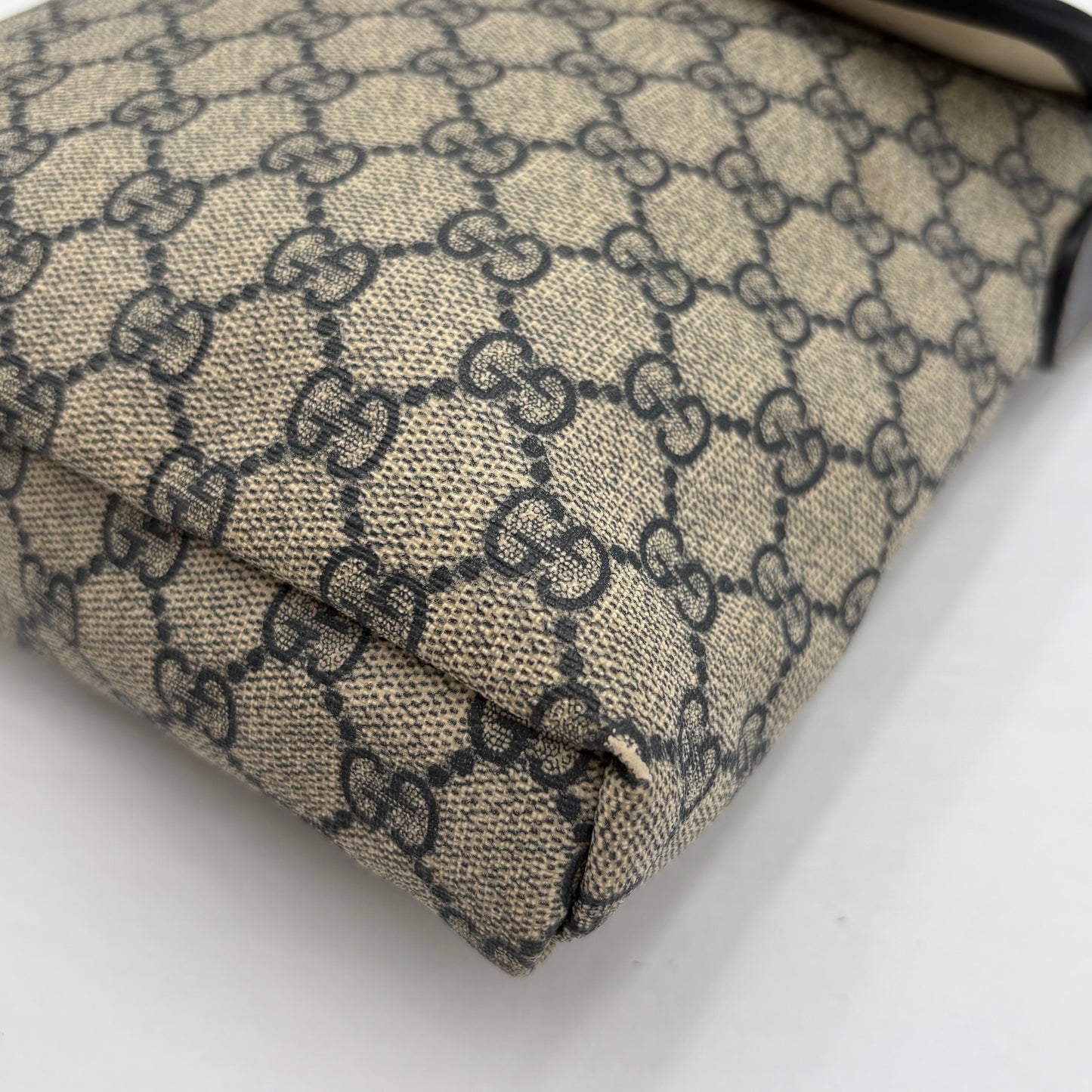 Vintage Gucci Flap Messenger Canvas/Navy Blue