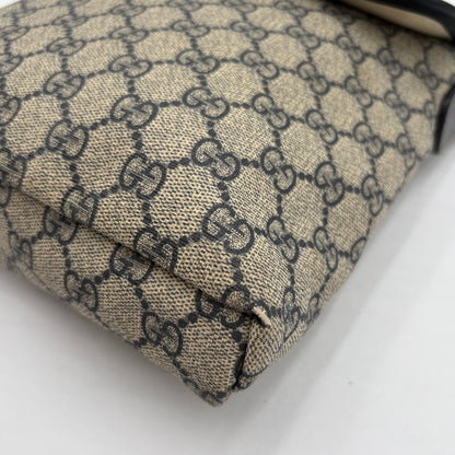 Vintage Gucci Flap Messenger Canvas/Navy Blue