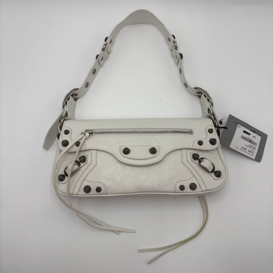 Balenciaga Small La Cagole Sling Bag Optic White