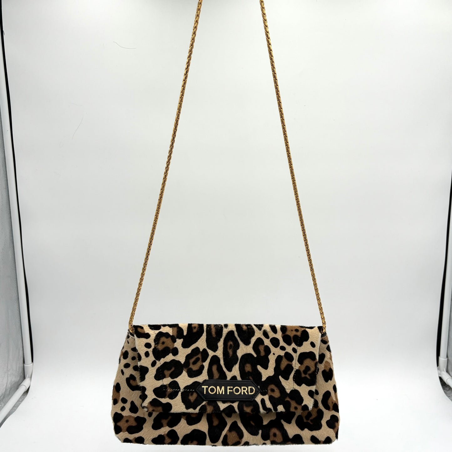 Tom Ford Cowhide Leopard Clutch