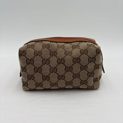 Gucci Zipper Canvas Pouch