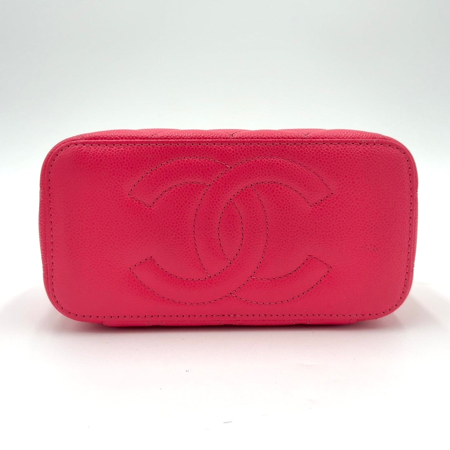 Chanel Quilted Caviar Small Vanity Case