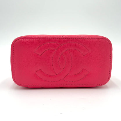 Chanel Quilted Caviar Small Vanity Case