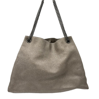 Gucci Soho Medium Leather Tote-Pewter