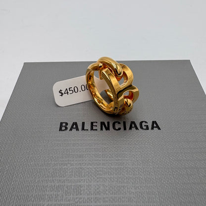 In Box Balenciaga B Chain 2.0 Ring