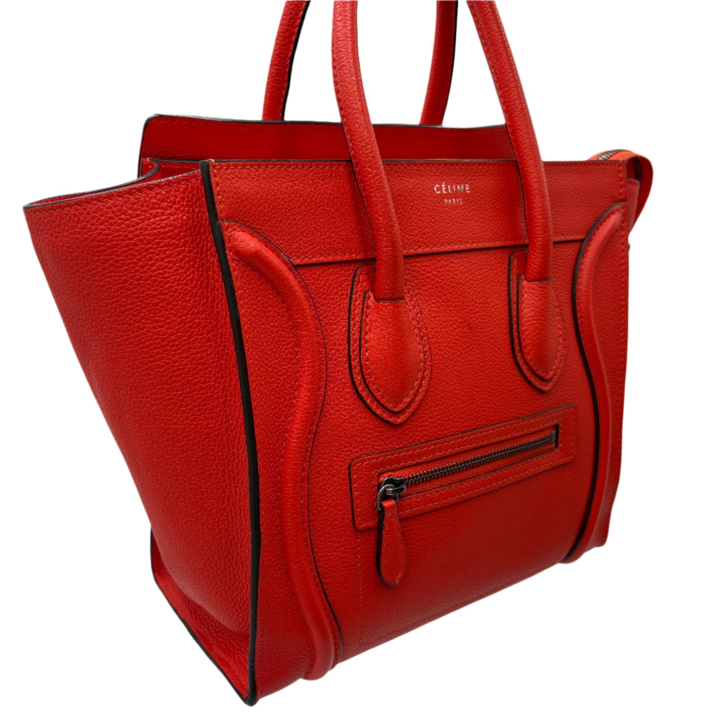 Celine Mini Luggage Bag Orange