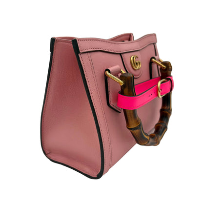 Gucci Mini Diana Bamboo Top Handle Bag Pink Mini