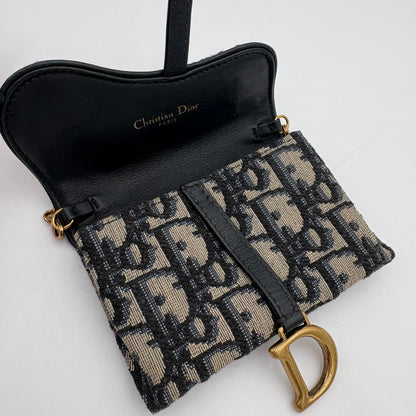 Christian Dior Nano Saddle Chain Pouch