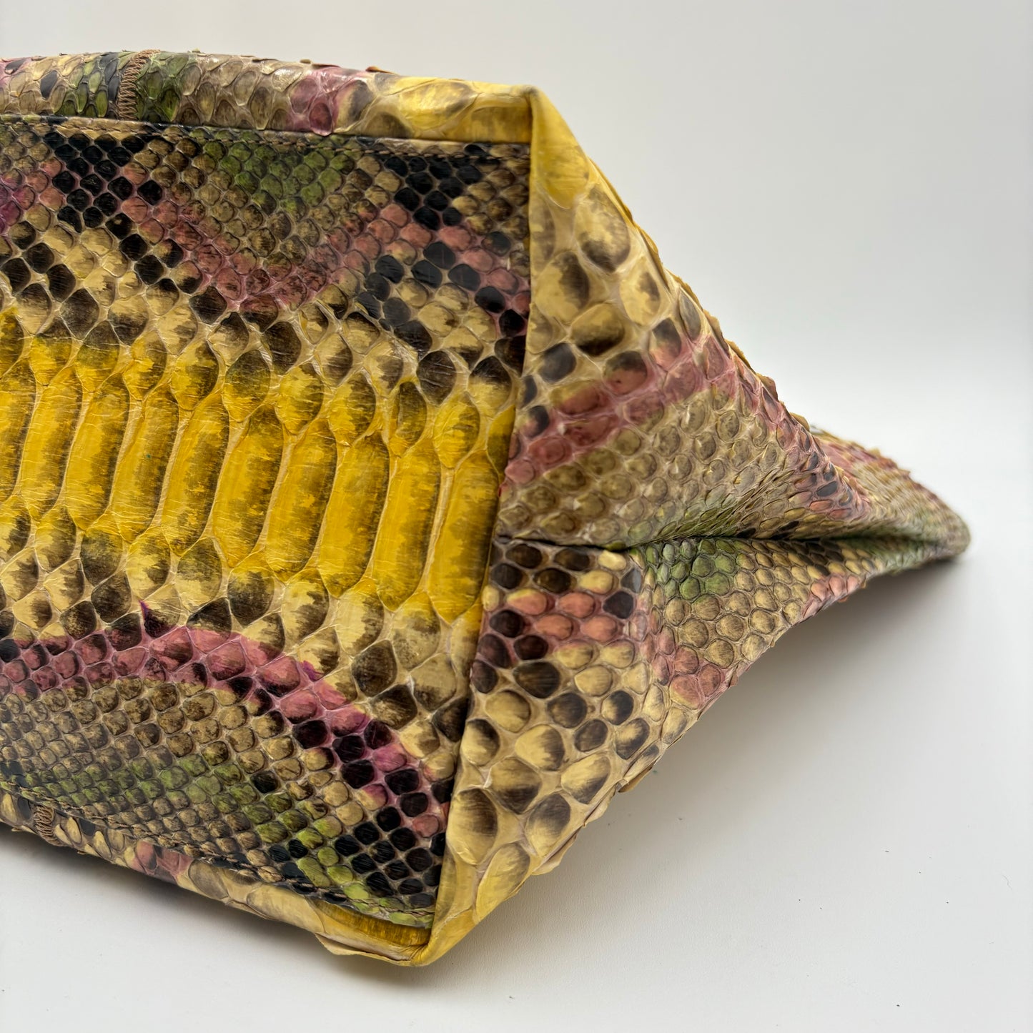 Fendi Python Embellished Tote