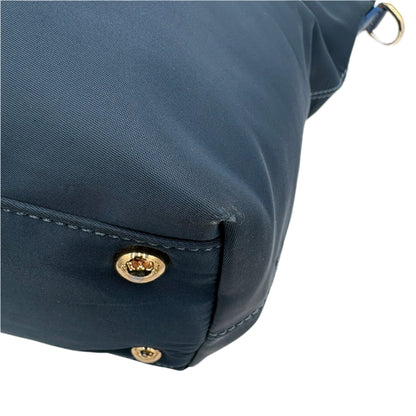 Prada Tessuto Saffiano Tote-Blue