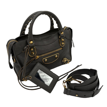 Balenciaga Mini Metallic Edge City Bag - Grey