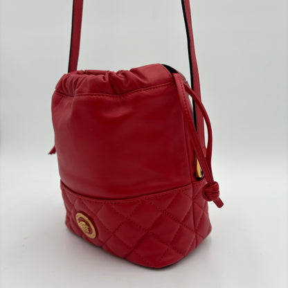 Versace Quilted Leather Crossbody Bag