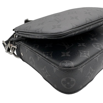 Chipped Louis Vuitton Eclipse Trio Messenger Bag