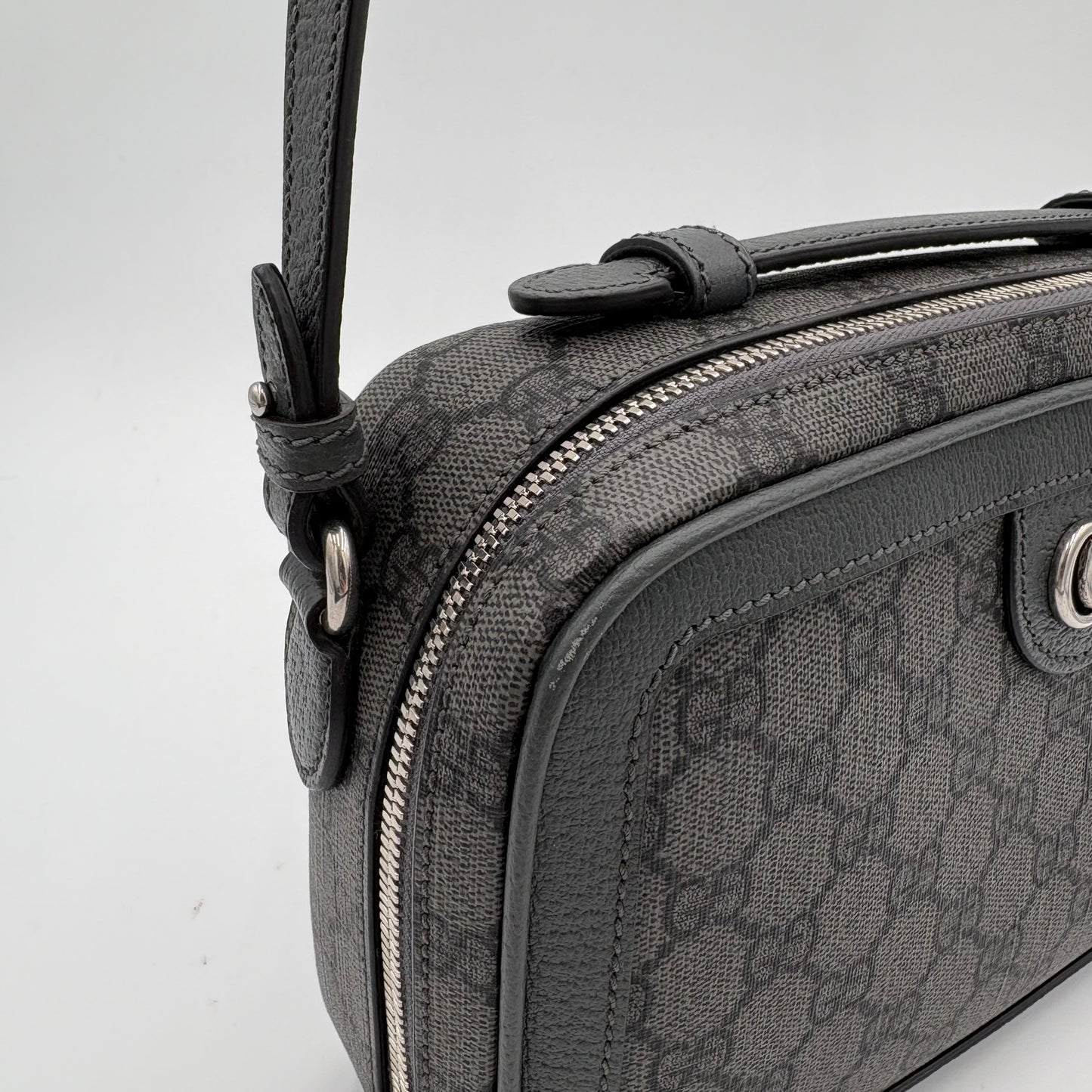 Gucci Ophidia Gray Black Supreme Crossbody bag