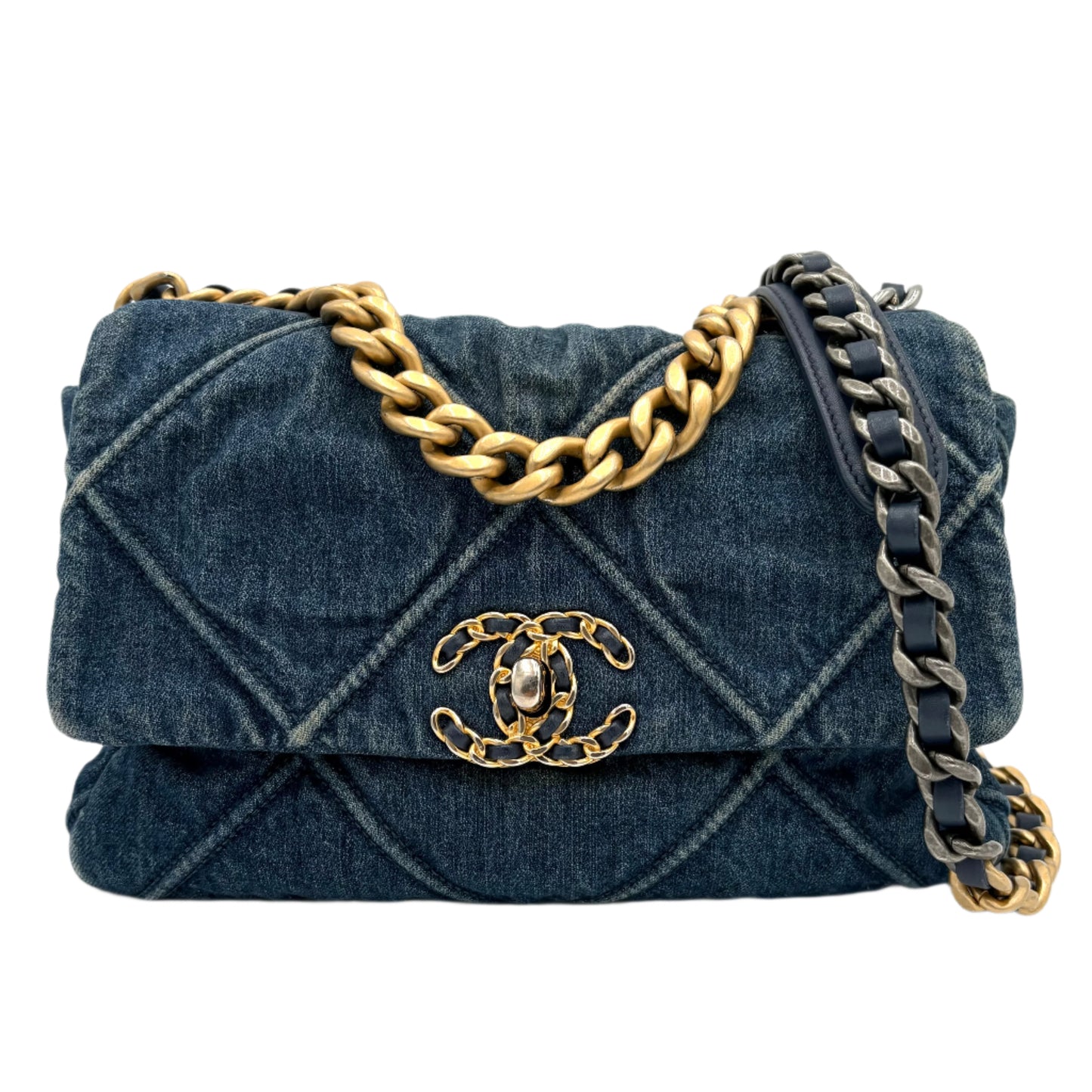 2020 Chanel Quilted Denim 19 Bag