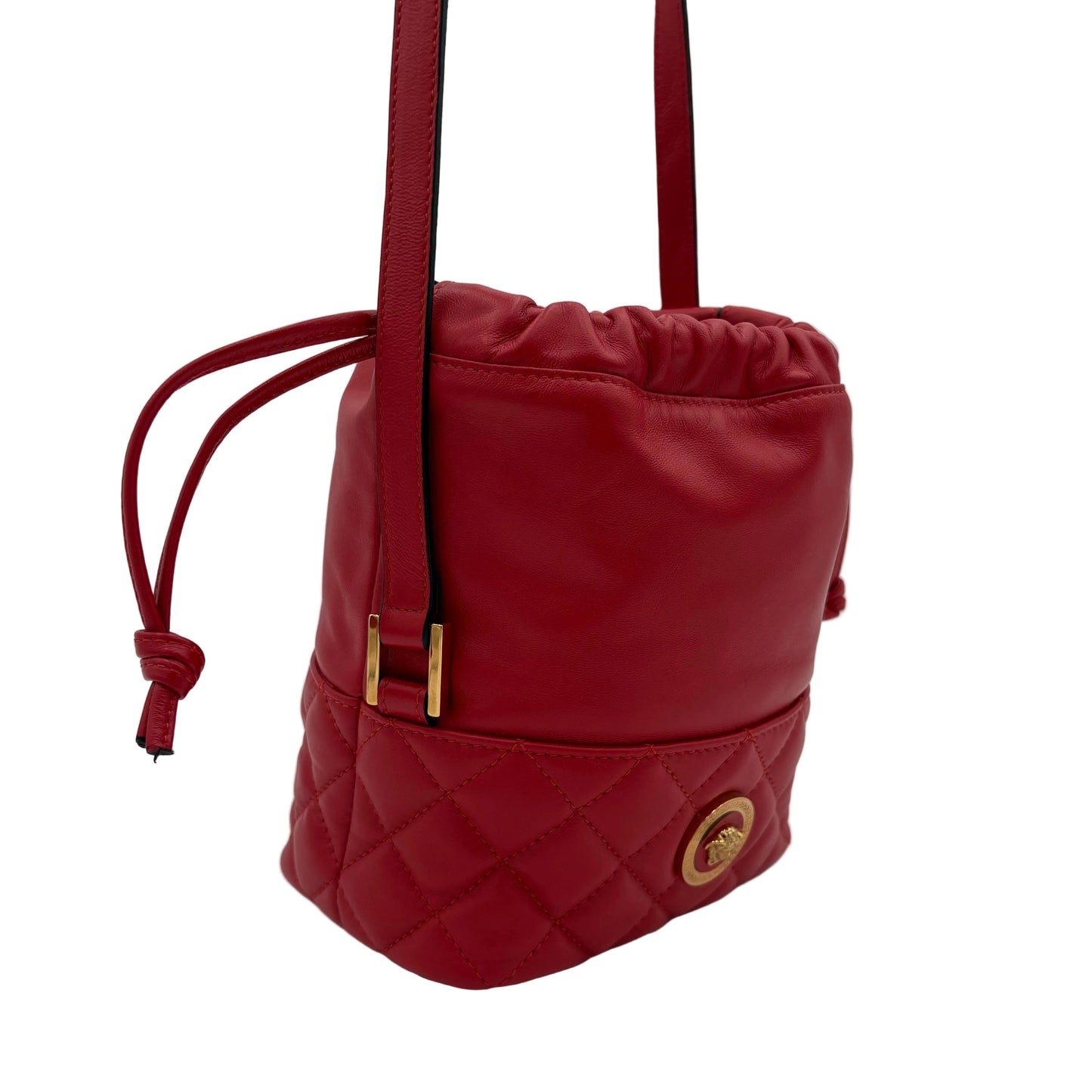 Versace Quilted Leather Crossbody Bag