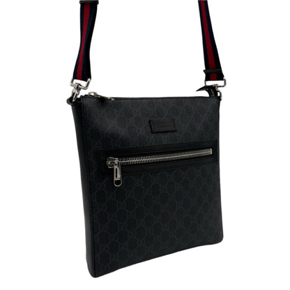 Gucci GG Men's Messenger-Grey Black