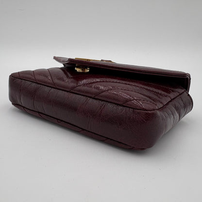 Saint Laurent Mini College Chain Bag - Plum