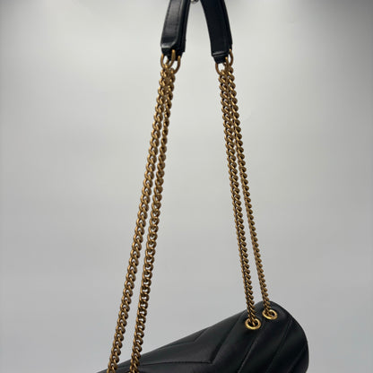 2022 Saint Laurent Loulou Small Shoulder Bag Black