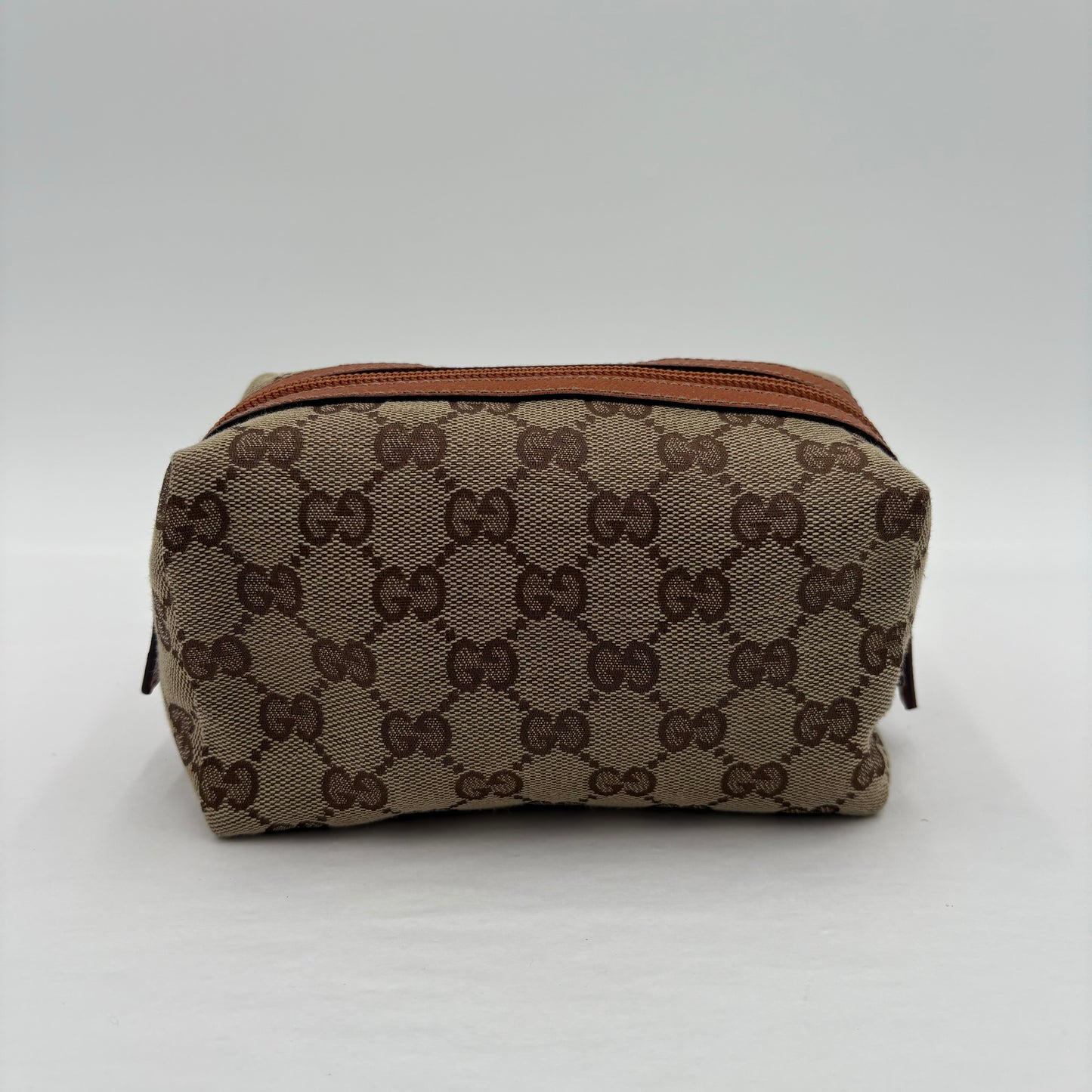 Gucci Zipper Canvas Pouch