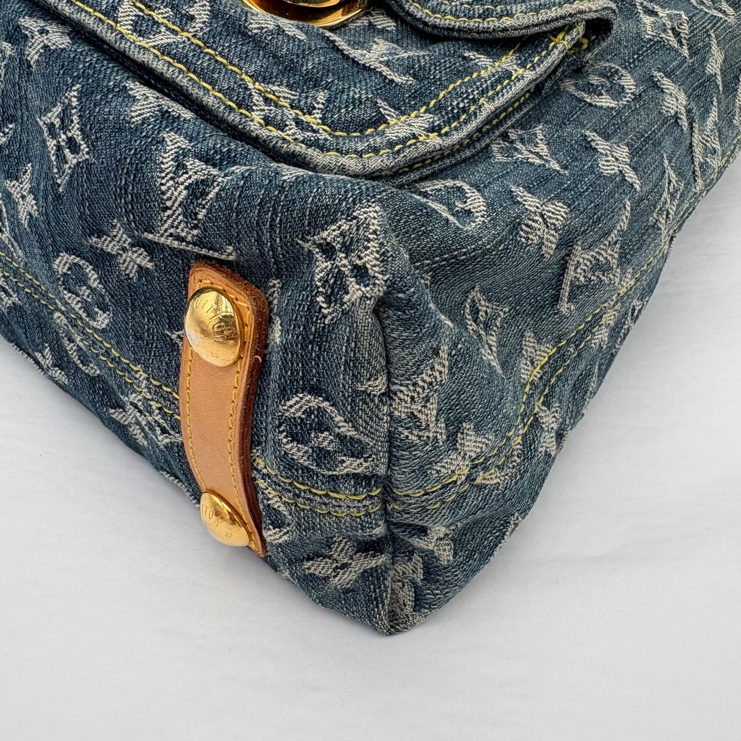 2006 Louis Vuitton Baggy Handbag Denim GM