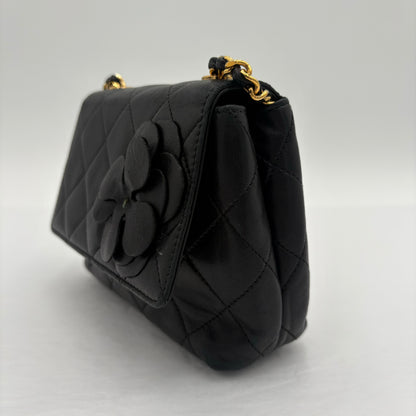 2000-02 Chanel Mini Camellia Flap Bag AS IS