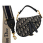 Christian Dior Mini Saddle Bag With Strap & Guitar Strap