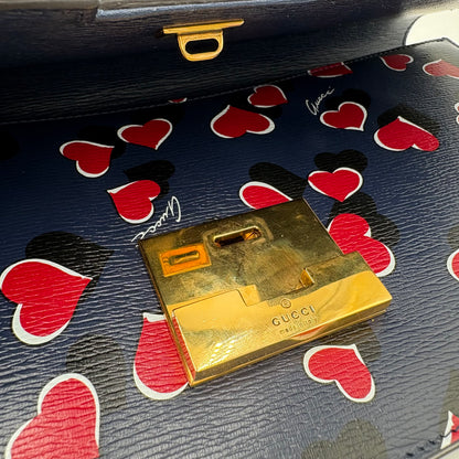 Gucci Leather Heart's A flutter Clutch