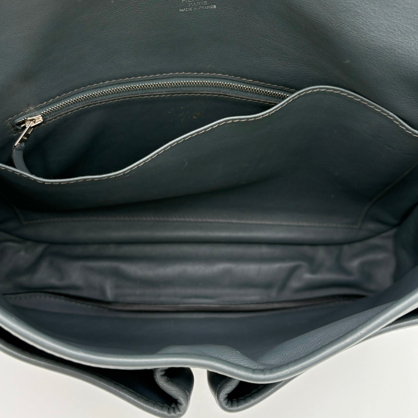 Hermes Leather Barda Messenger Bag