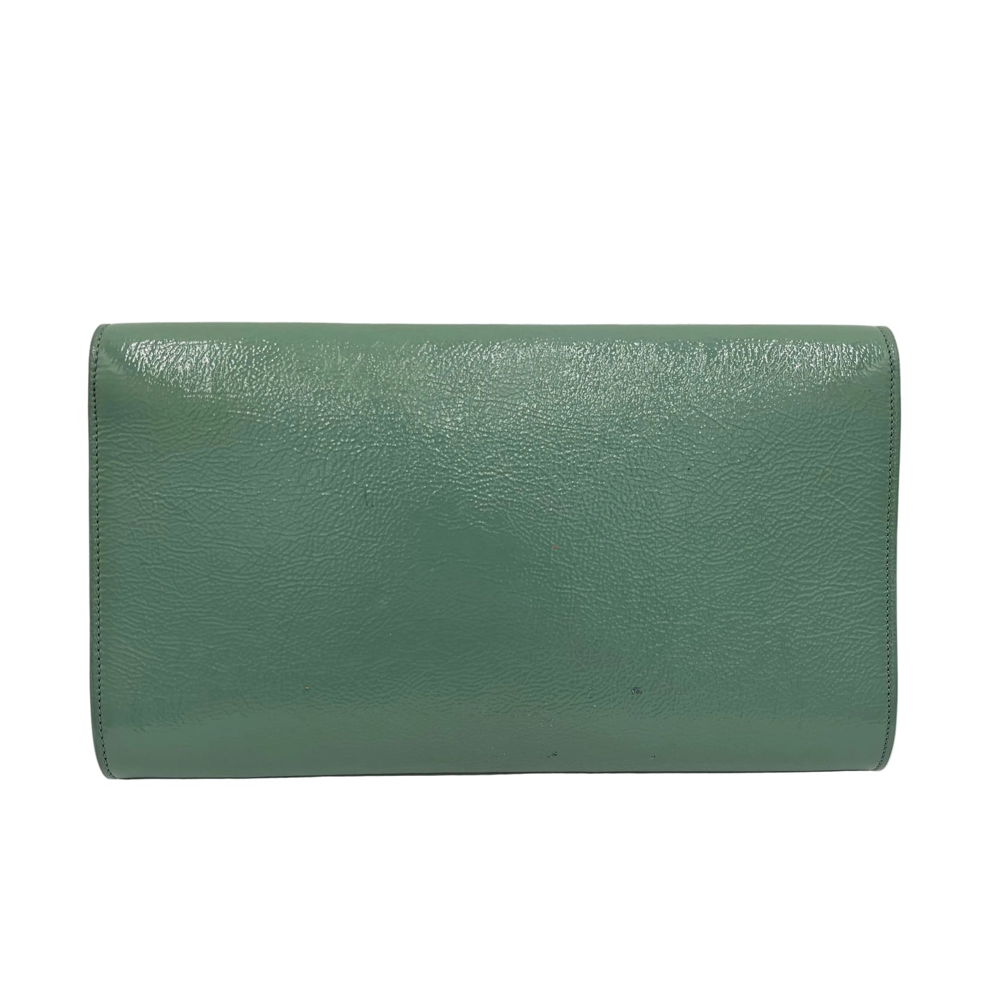 Saint Laurent Belle De Jour Large Clutch Grey Teal