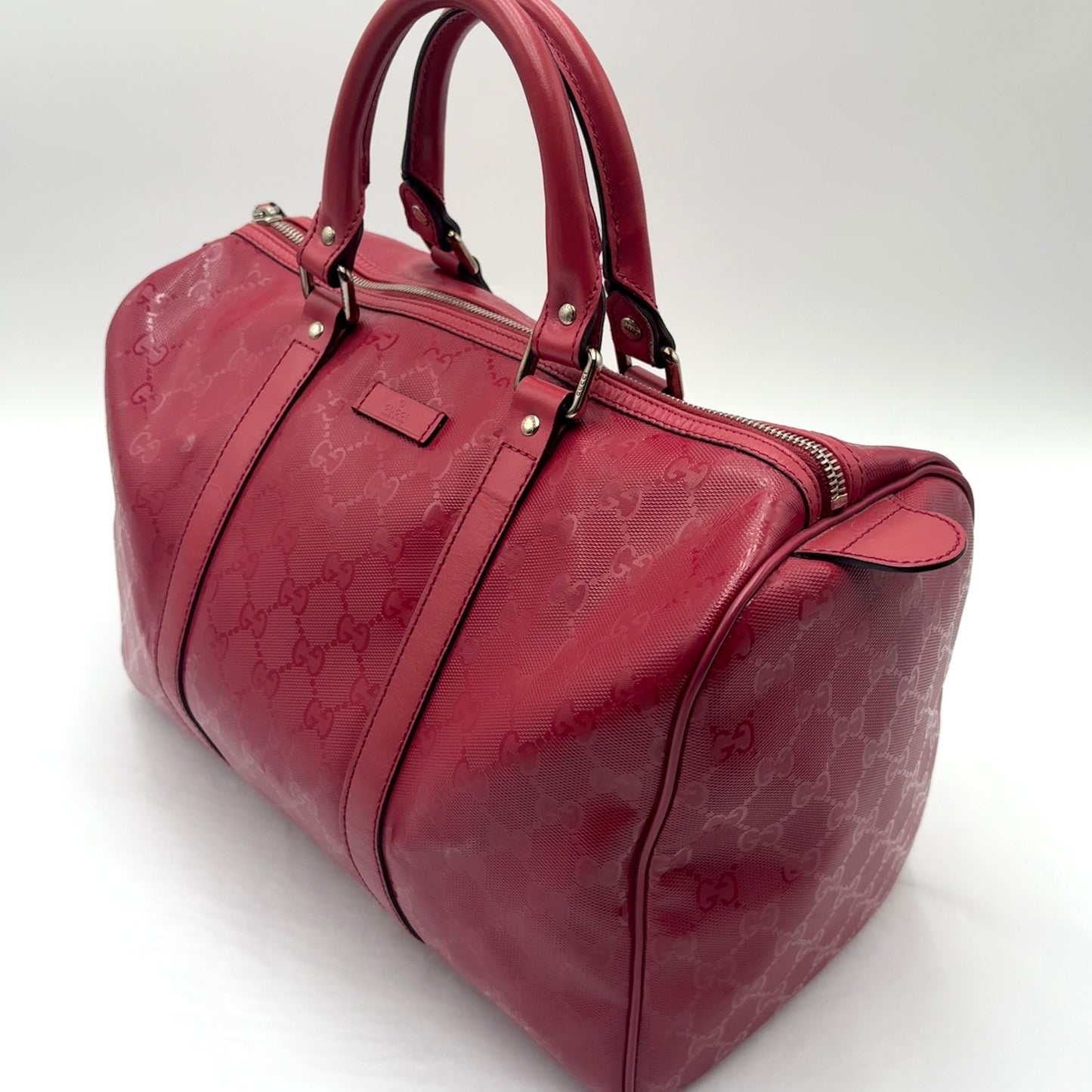 Gucci Joy Boston Bag GG Coated Canvas