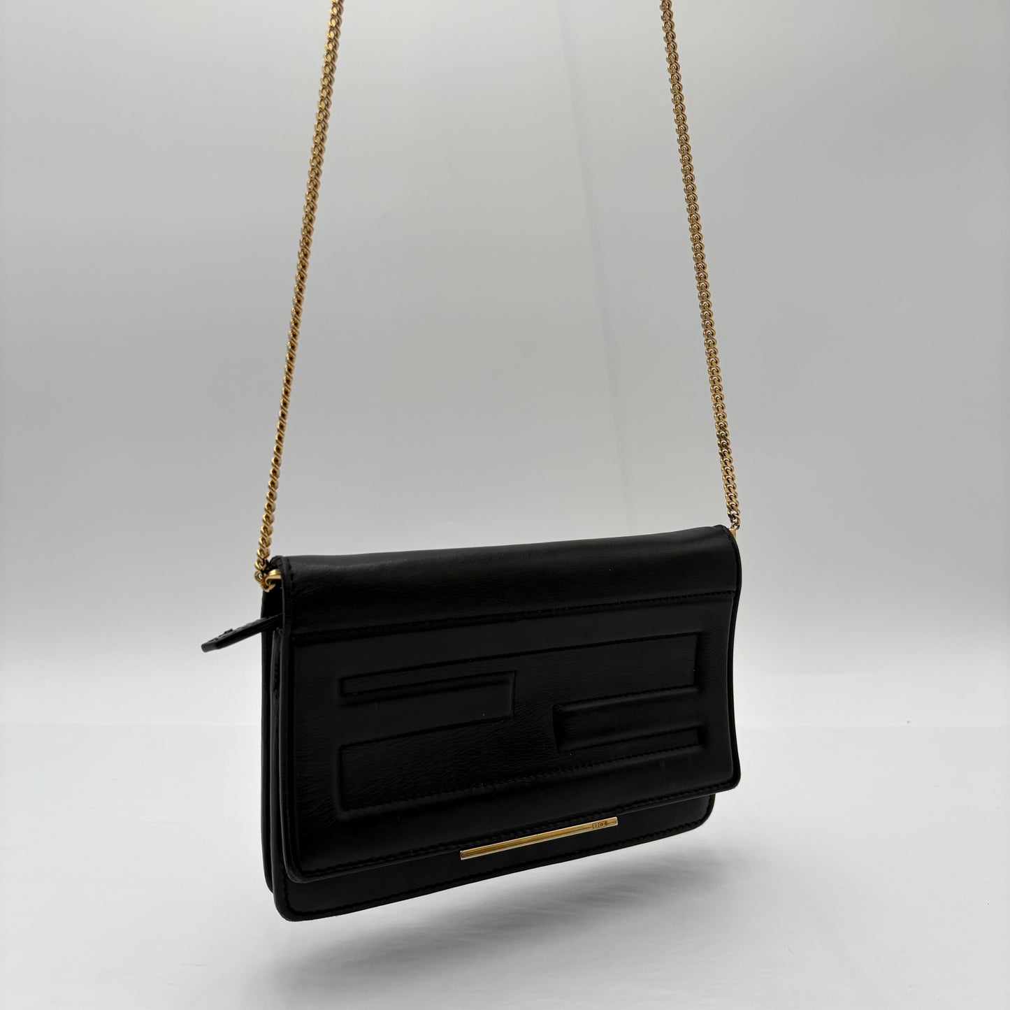 Fendi Vitello Flamingo Tube Wallet On Chain