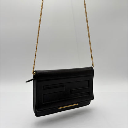 Fendi Vitello Flamingo Tube Wallet On Chain