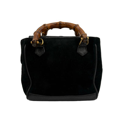 Gucci Mini Suede Bamboo 2 Way Bag