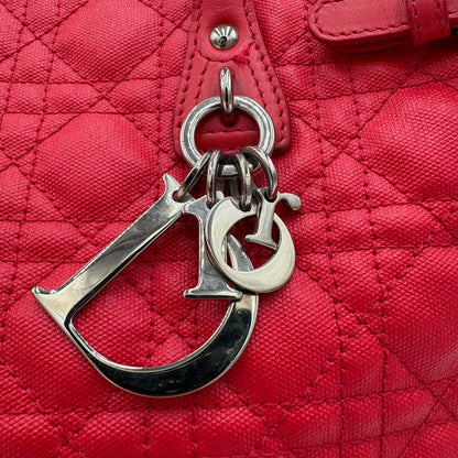 Christian Dior Panarea Red Tote-Cannage Canv