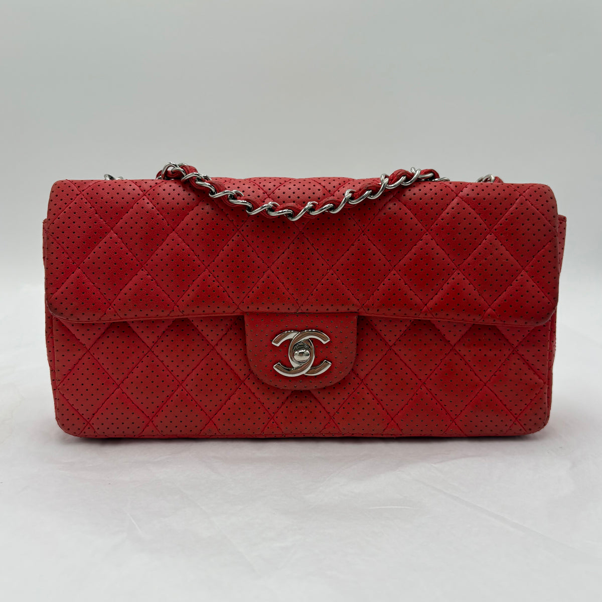 2006-2008 Chanel East West Perforated Flap