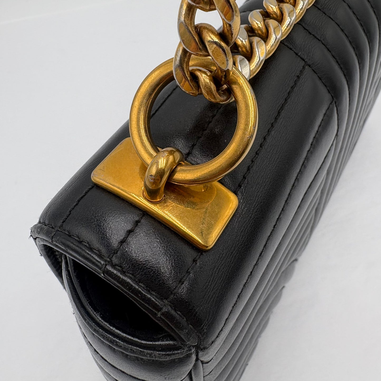 Prada Diagramme Quilted Leather Flap Bag