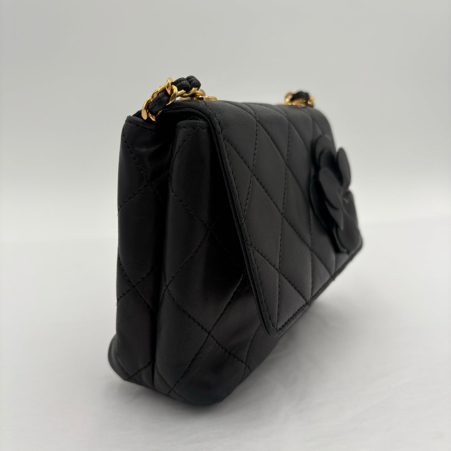 2000-02 Chanel Mini Camellia Flap Bag AS IS