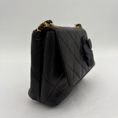 2000-02 Chanel Mini Camellia Flap Bag AS IS