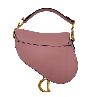 Christian Dior Mini Smooth Calfskin Saddle Bag with Strap