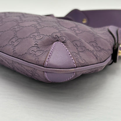 Gucci Guccissima Creole Hobo Horsebit Shoulder Bag