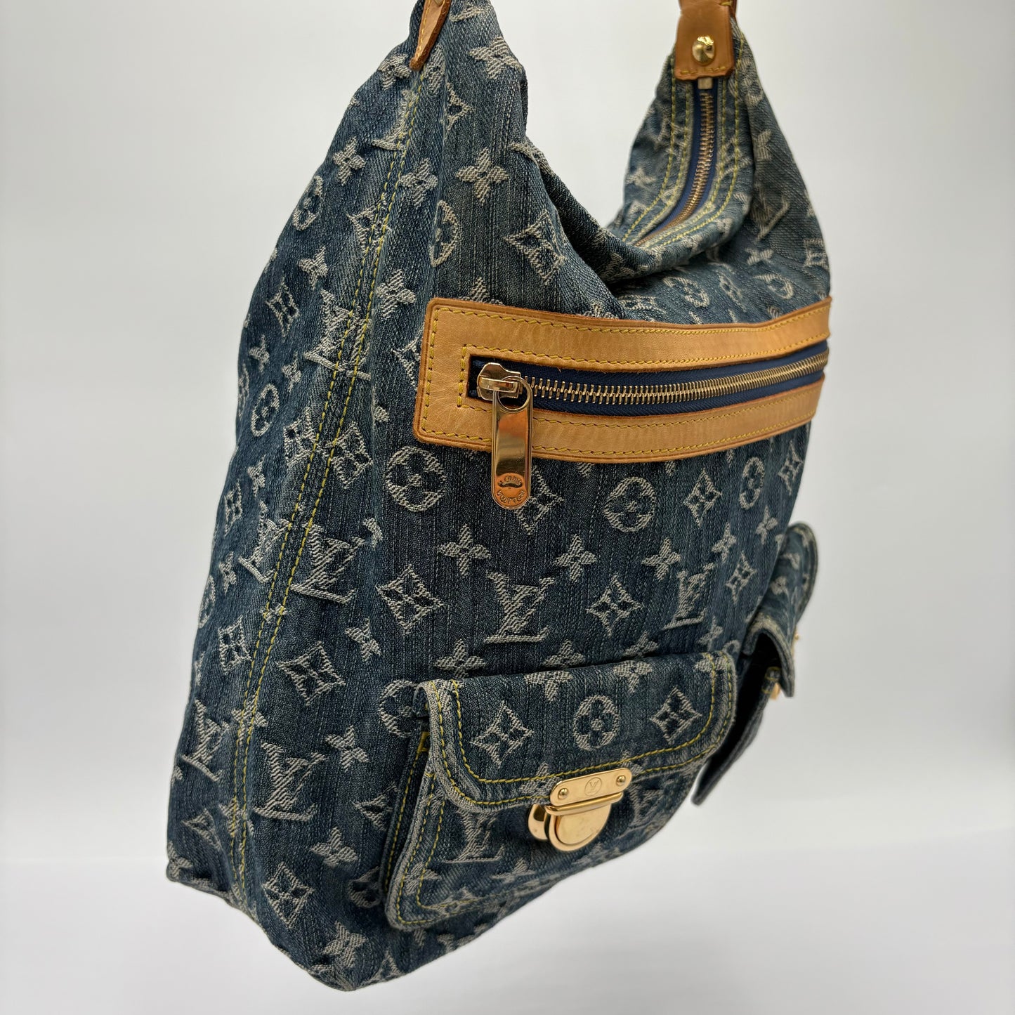 2006 Louis Vuitton Baggy Handbag Denim GM