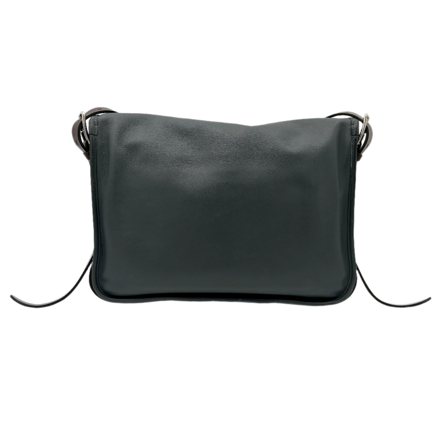 Hermes Leather Barda Messenger Bag