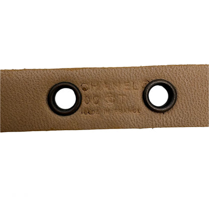 Chanel Leather Snap Bracelet