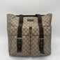 Gucci Double Pocket Canvas Tote