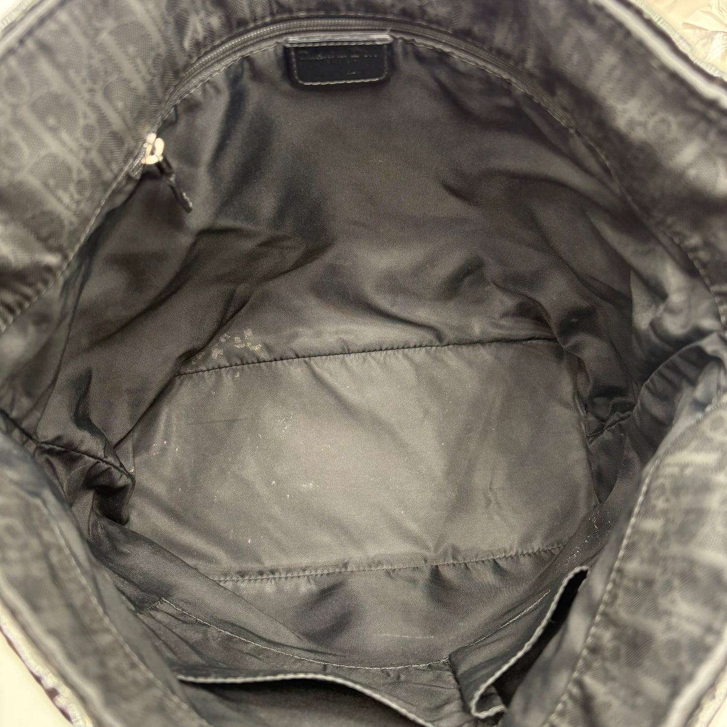 Christian Dior Patent Embossed Stitch Tote