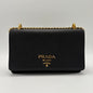 Prada Saffiano Leather Nylon Crossbody Bag