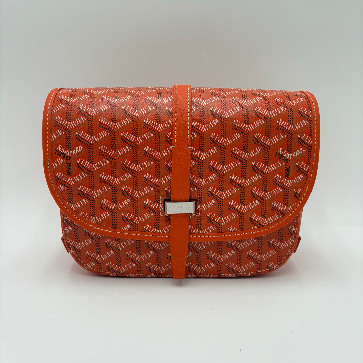 Goyard Goyardine Belvedere II Orange Messenger